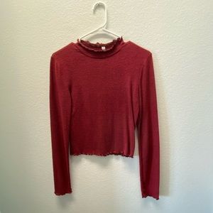 Pacsun red fleece sweater